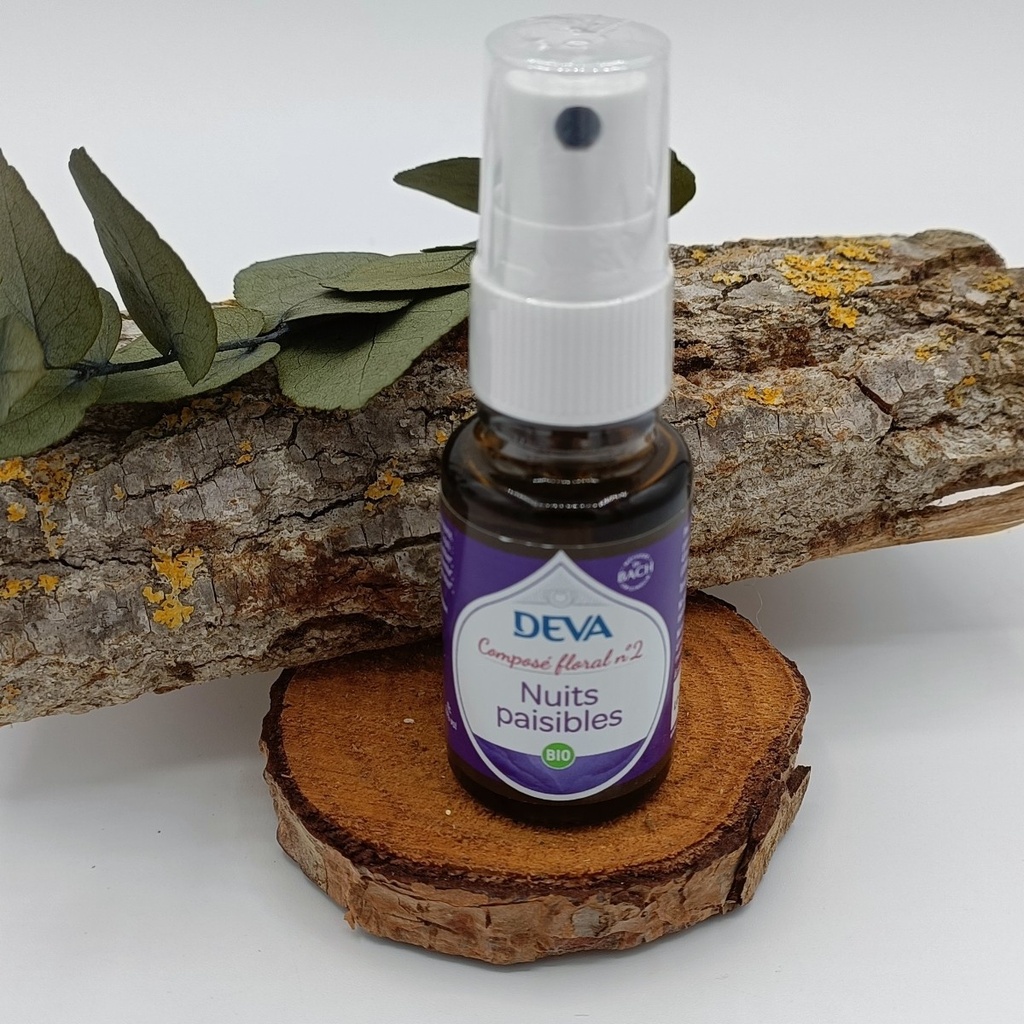 02 NUITS PAISIBLES SPRAY 15ML - ELIXIR FLORAL - DEVA