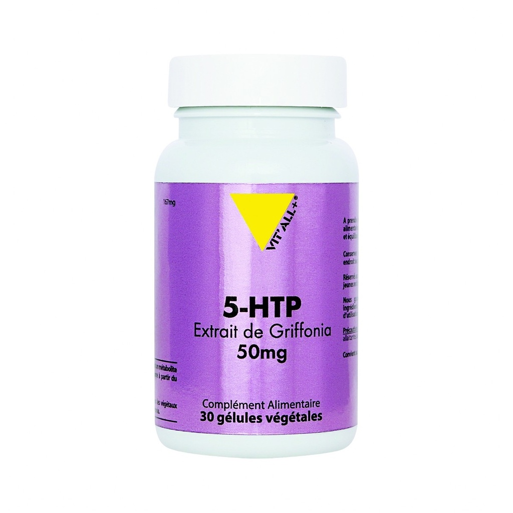 5-HTP EXTRAIT DE GRIFFONIA 50MG - 30 GELULES - VIT ALL +