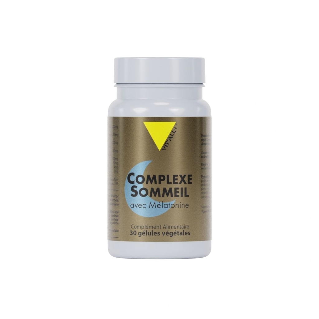 COMPLEXE SOMMEIL AVEC MELATONINE - 60 GELULES - VIT ALL +