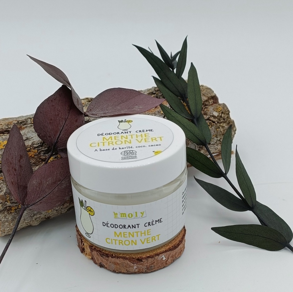 DEODORANT CREME MENTHE CITRON VERT 50ML - LE MOLY
