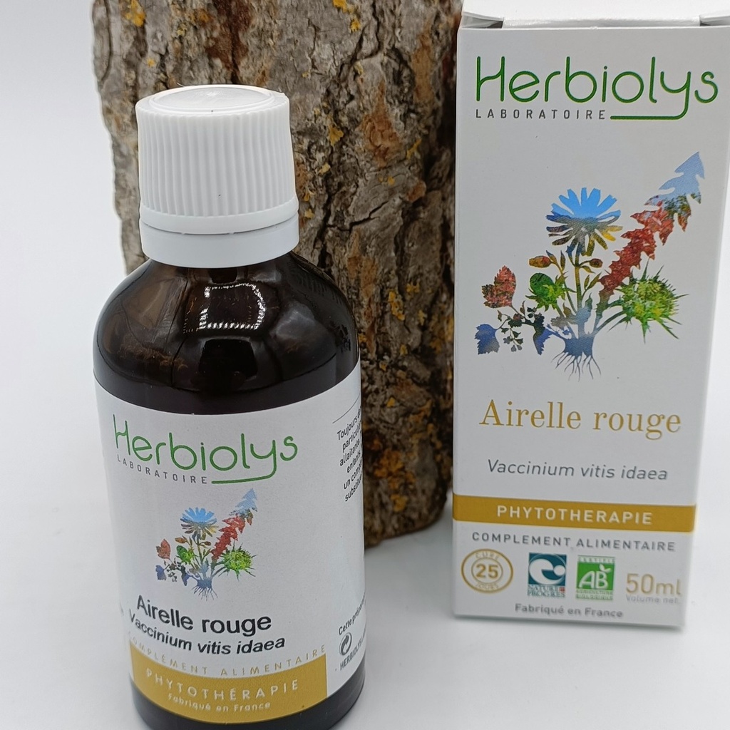 EXTR. AIRELLE ROUGE - VACCINIUM VITIS IDAEA PLANTE FRAICHE BIO 50ML - HERBIOLYS