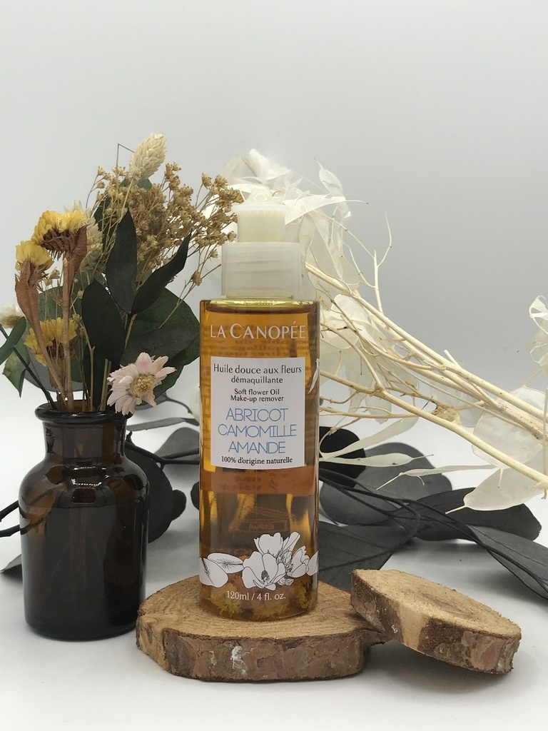HUILE DOUCE AUX FLEURS DÉMAQUILLANTE - 120ml - LA CANOPÉE