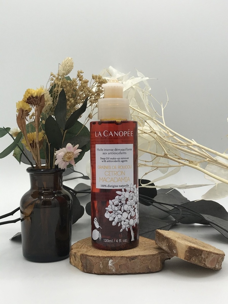 HUILE INTENSE DEMAQUILLANTE AUX ANTIOXYDANTS - 120ml - LA CANOPEE