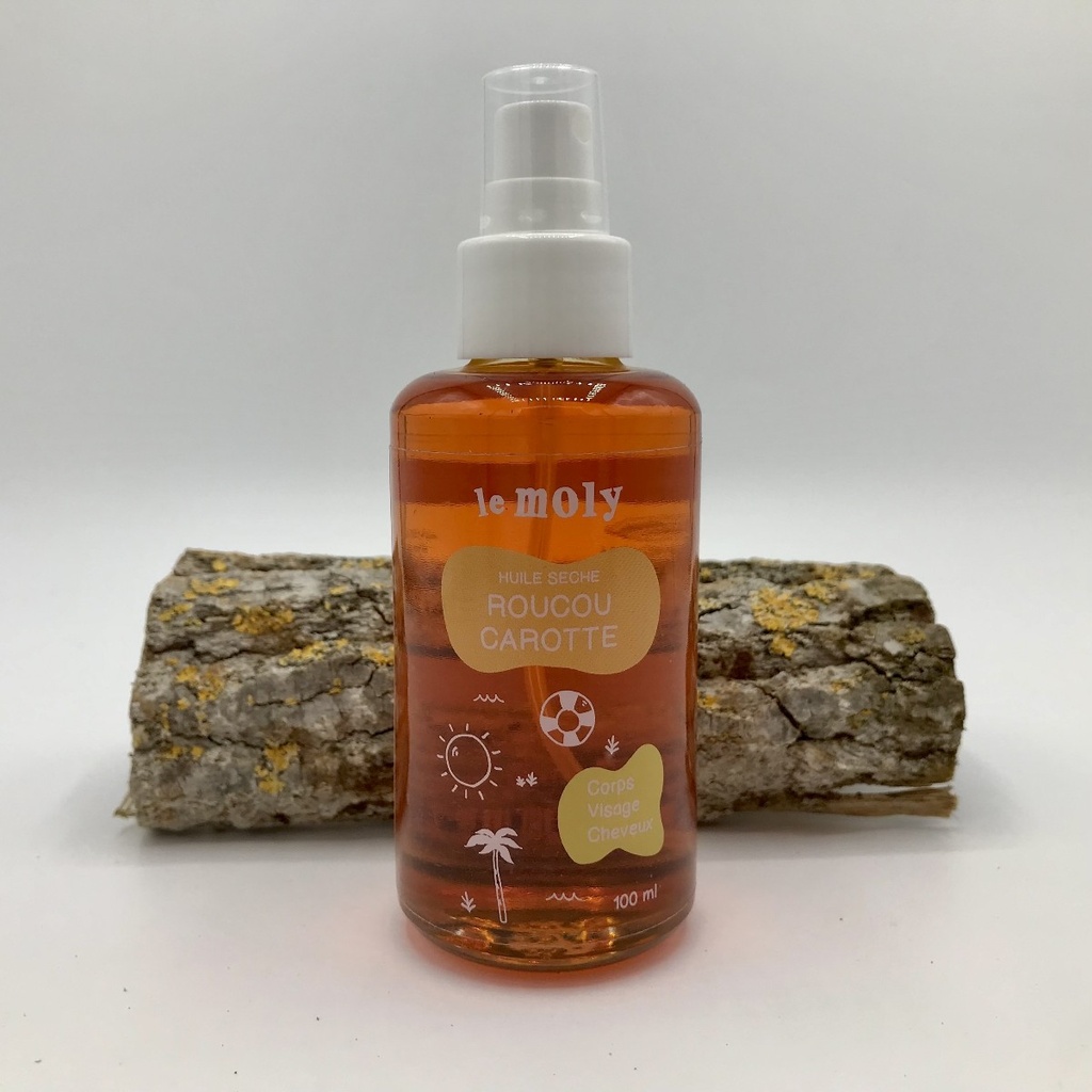 HUILE SECHE ROUCOU CAROTTE - 100ML - LE MOLY