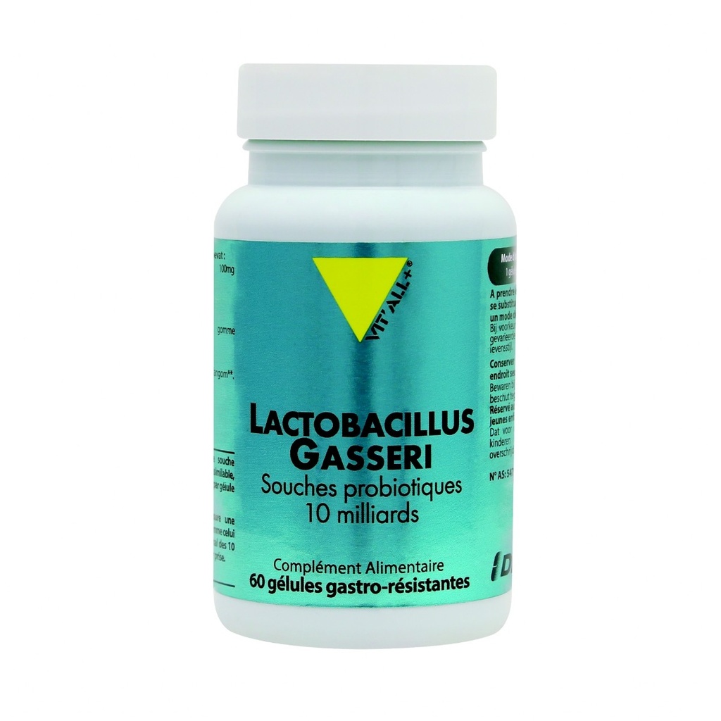 LACTOBACILLUS GASSERI- 100MG - 60 DRCAPS - VIT ALL +