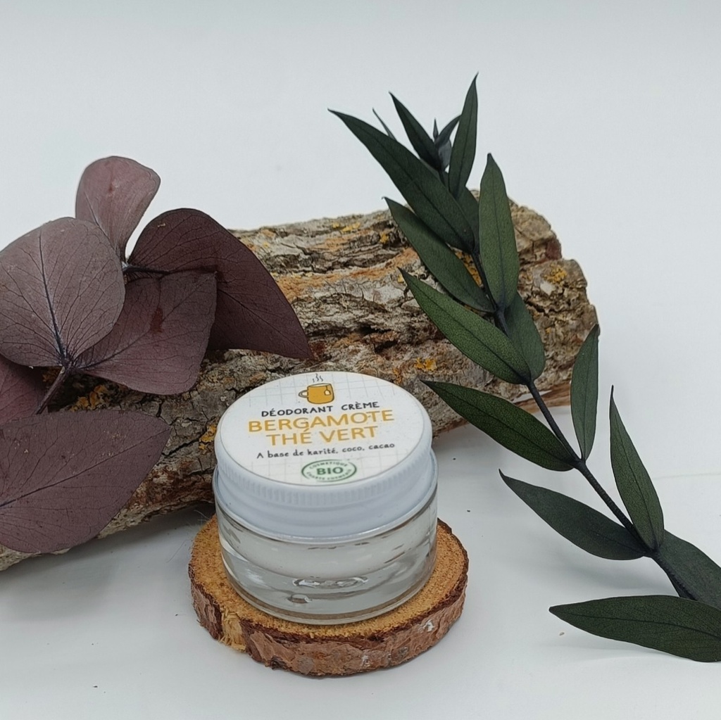 MINI DEODORANT CREME BERGAMOTE THE VERT 15ML - LE MOLY