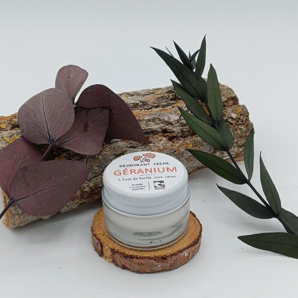MINI DEODORANT CREME GERANIUM 15ML - LE MOLY