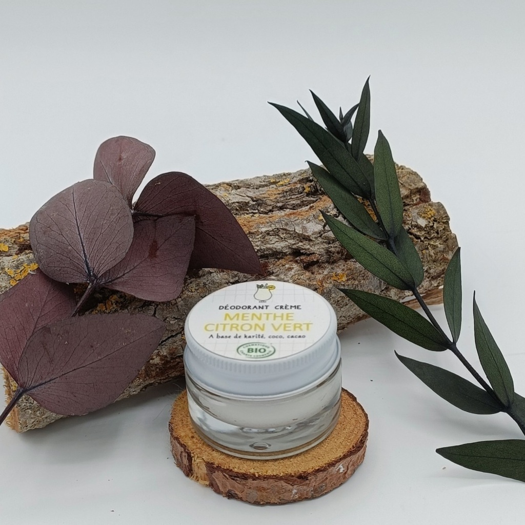 MINI DEODORANT CREME MENTHE CITRON VERT 15ML - LE MOLY