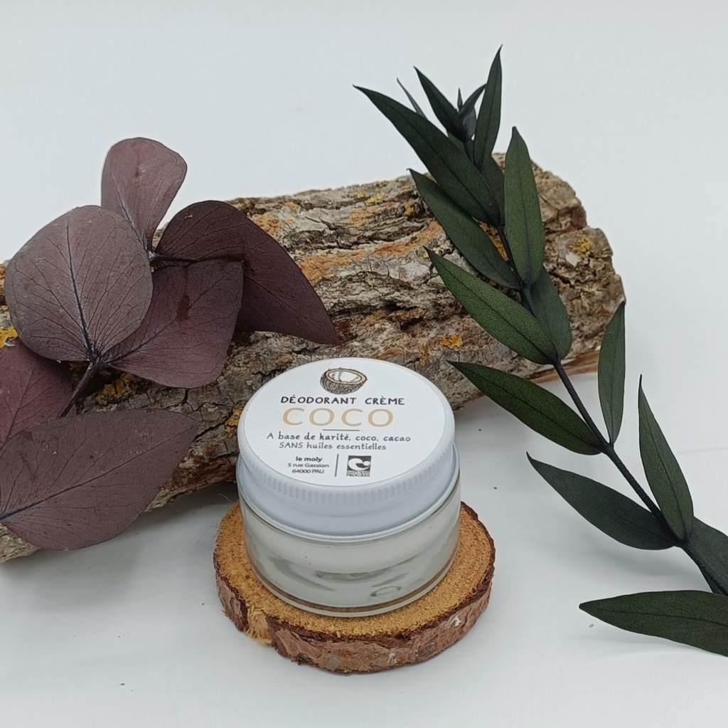 MINI DEODORANT CREME NOIX DE COCO 15ML - LE MOLY