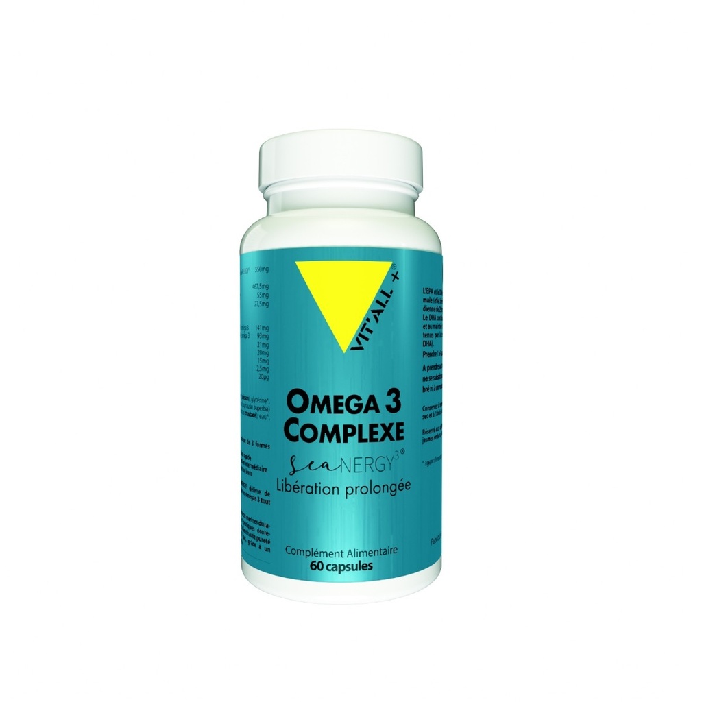 OMEGA 3 COMPLEXE SEANERGY3 - 60 CAPSULES - VIT ALL +
