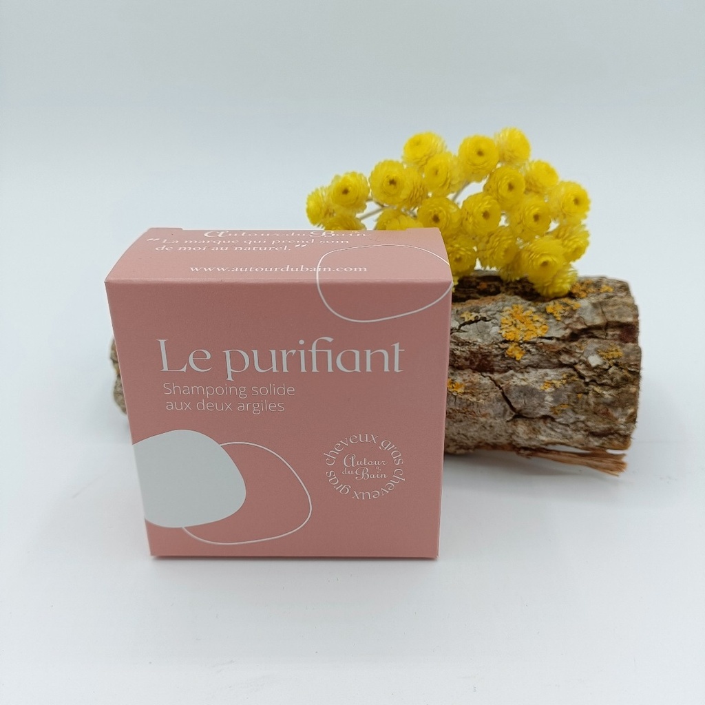 RECHARGE SHAMPOING SOLIDE- LE PURIFIANT - 75G - AUTOUR DU BAIN