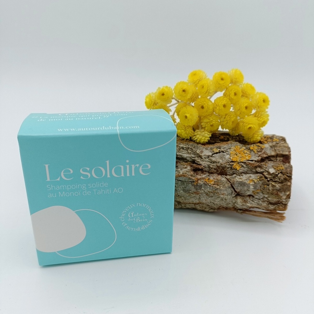 SHAMPOING SOLIDE - LE SOLAIRE - 75G - AUTOUR DU BAIN