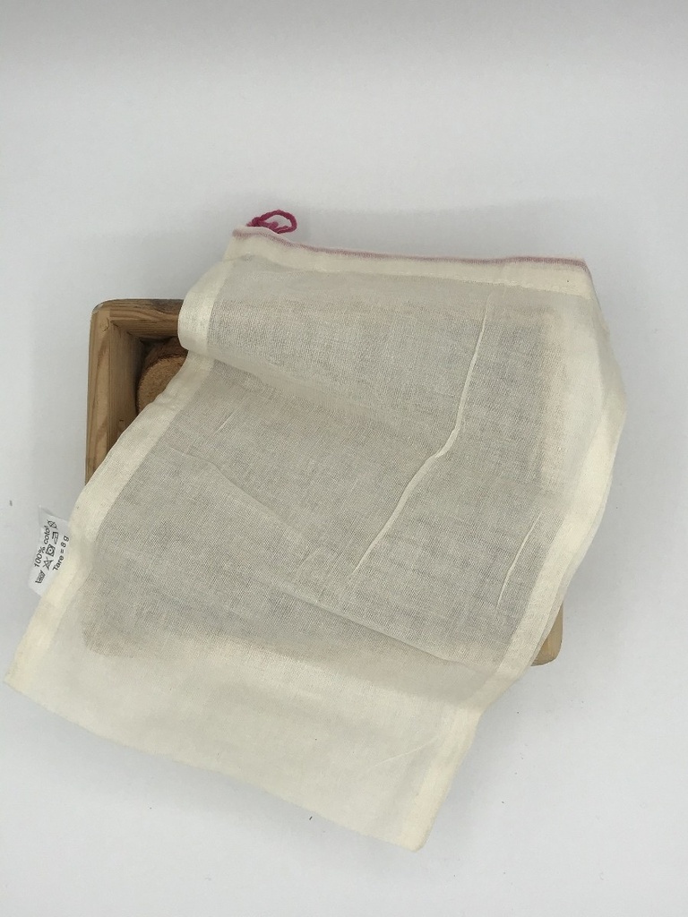 SACS COTON BIO REUTILISABLES S (20X28CM) - LOT DE 5