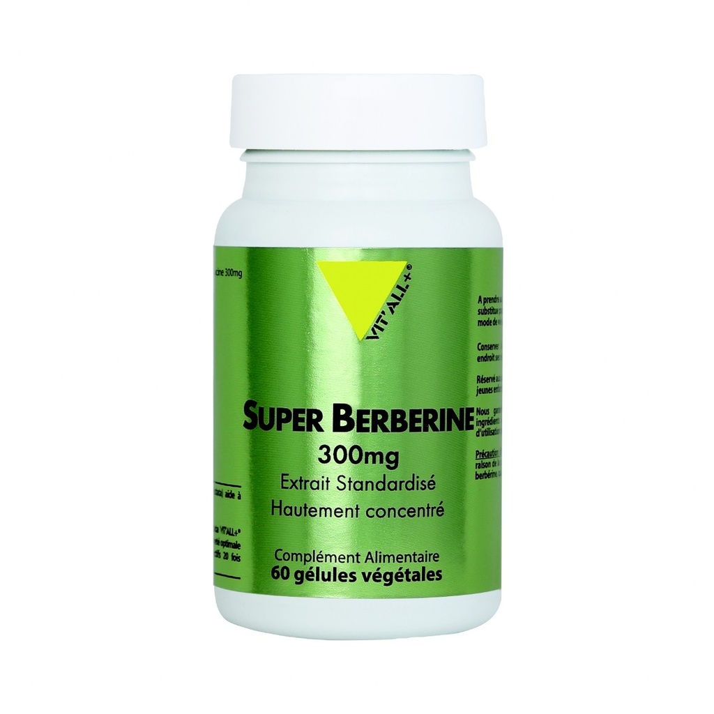 SUPER BERBERINE 300MG EXTRAIT STANDARDISÉ - 60 GELULES - VIT ALL +