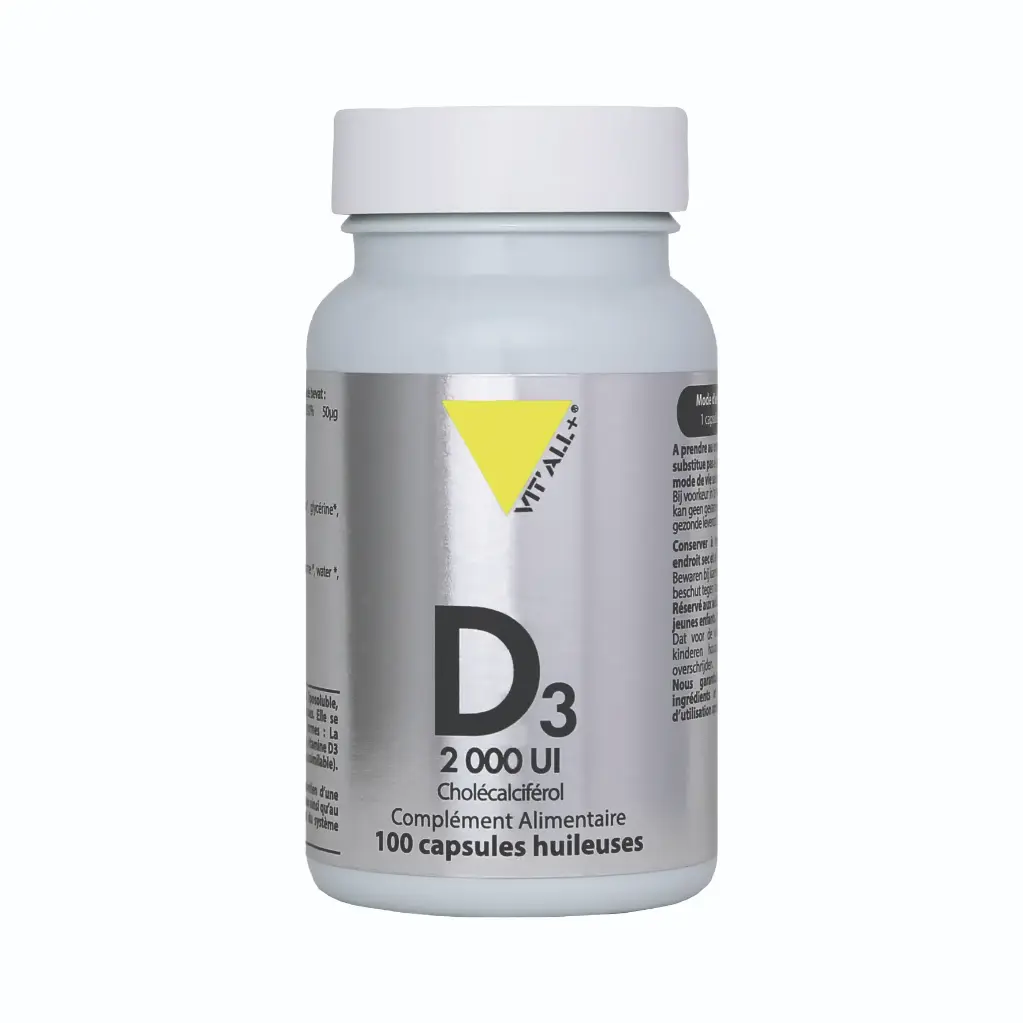 VITAMINE D3 2000UI - 100 CAPSULES - VIT ALL +