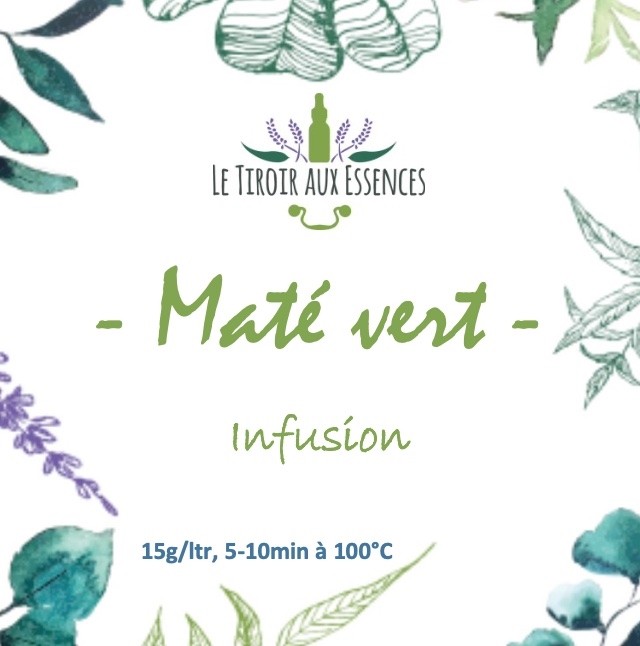 MATE VERT (Ilex paraguariensis) BIO - FEUILLE COUPEE