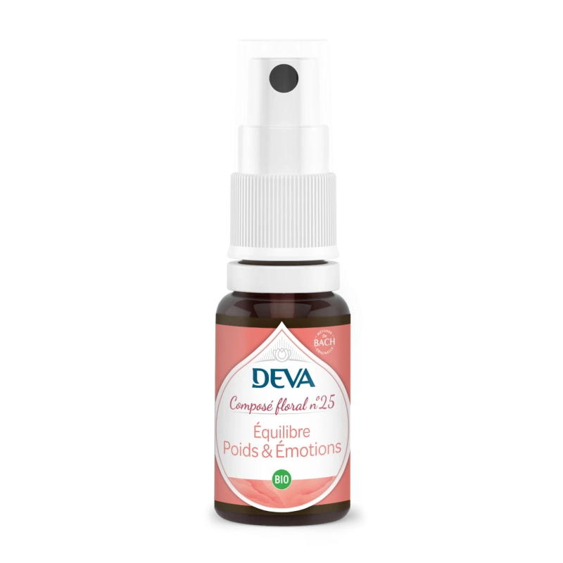 EQUILIBRE POIDS ET EMOTIONS 30ML SPRAY - COMPOSE FLORAL N°25- DEVA