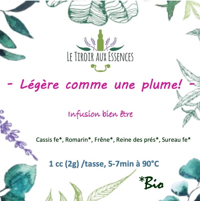 Infusion "Légère comme une plume" - Bio (50g)