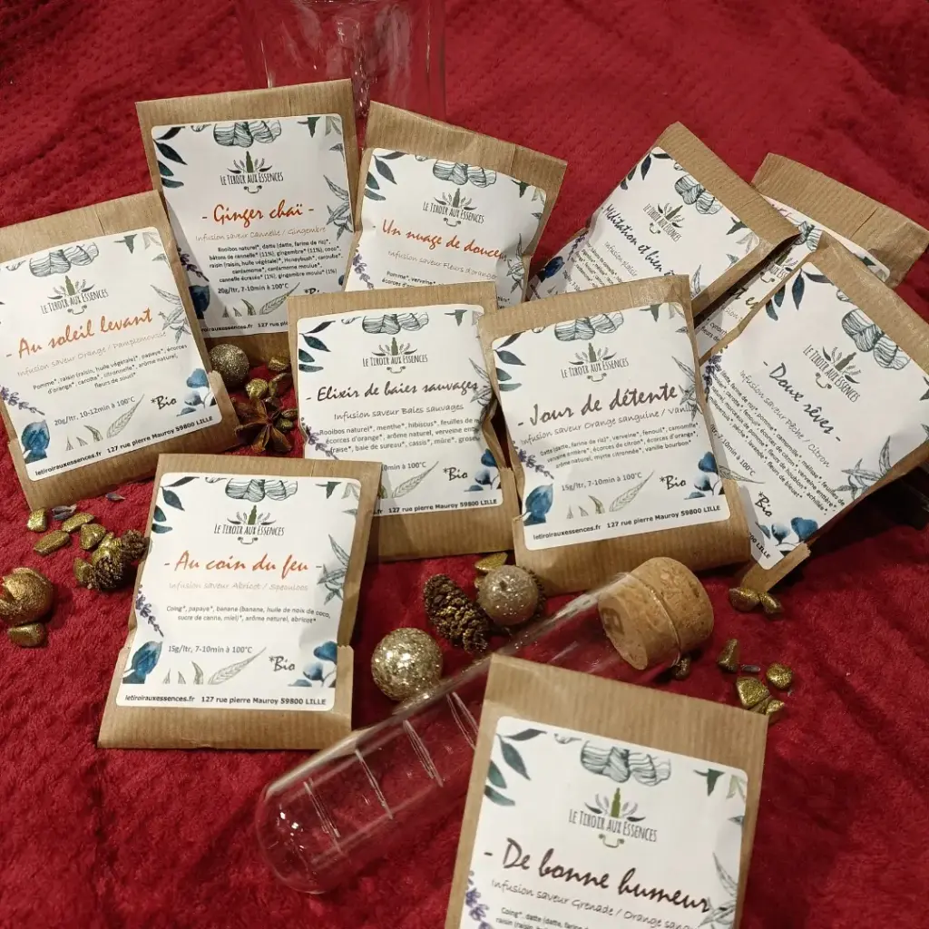 COFFRET Dégustation - 10 sachets-Infuseur et tasse double paroi