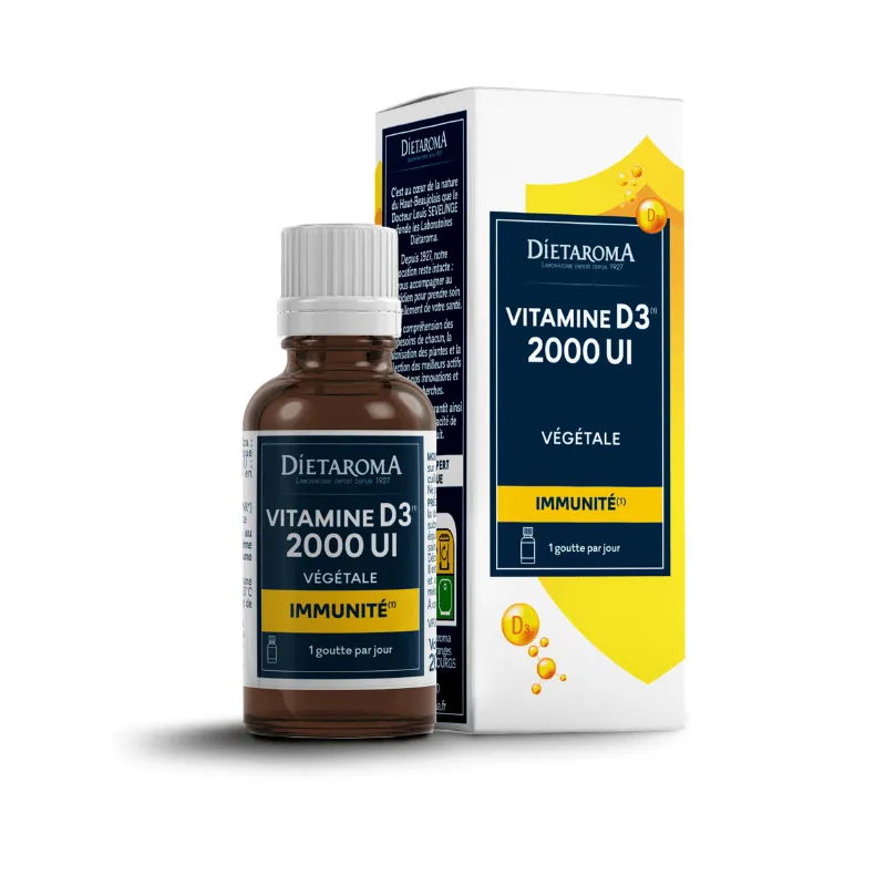 VITAMINE D3 VEGETALE -2000UI - 20ML - DIETAROMA