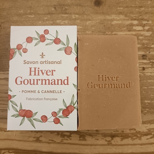 SAVON L HIVER GOURMAND - POMME CANNELLE CALENDULA - BIO - SAF 100G - AU PETIT MONDE DE B.