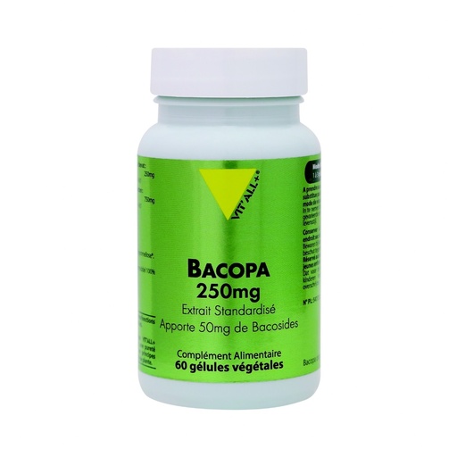 BACOPA MONNIERI- 250MG - 60 GELULES - VIT ALL +