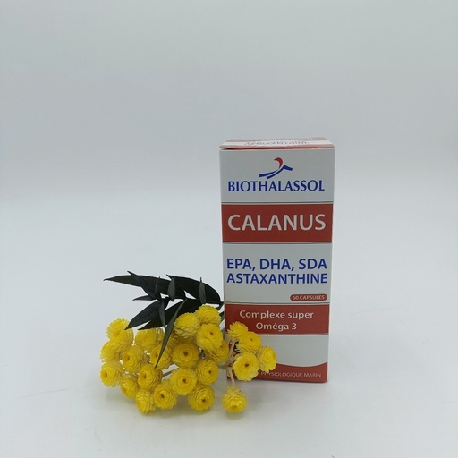 CALANUS - EPA DHA SDA ASTAXANTHINE -COMPLEXE SUPER OMEGA 3 - 60 CAPSULES - BIOTHALASSOL
