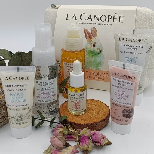 COFFRET DOUCEUR RITUEL PEAU SENSIBLE- LA CANOPEE