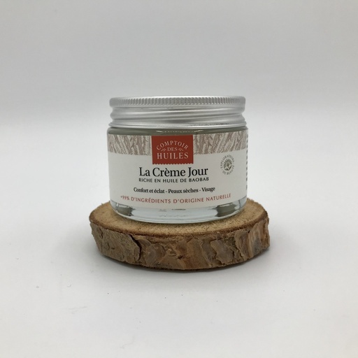 CREME DE JOUR A L HUILE DE BAOBAB - 50ML - COMPTOIR DES HUILES