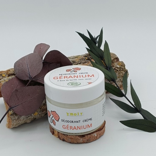 DEODORANT CREME GERANIUM ROSAT 50ML - LE MOLY
