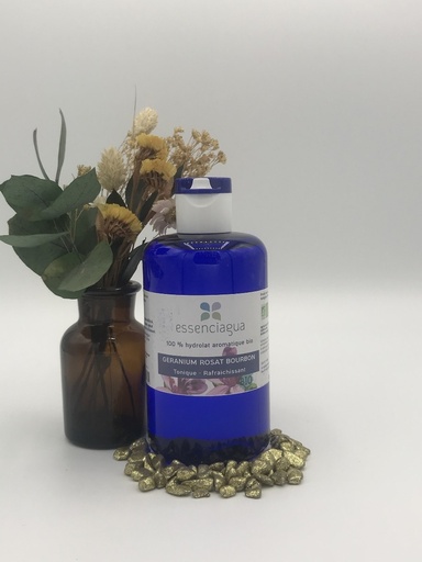 GERANIUM ROSAT BOURBON HYDROLAT BIO 250ML - ESSENCIAGUA