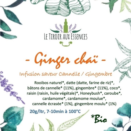 GINGER CHAI ROOIBOS