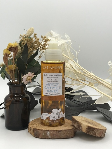 HUILE DOUCE AUX FLEURS DEMAQUILLANTE - 120ml - LA CANOPEE