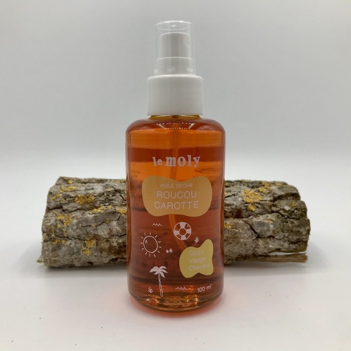HUILE SECHE ROUCOU CAROTTE - 100ML - LE MOLY