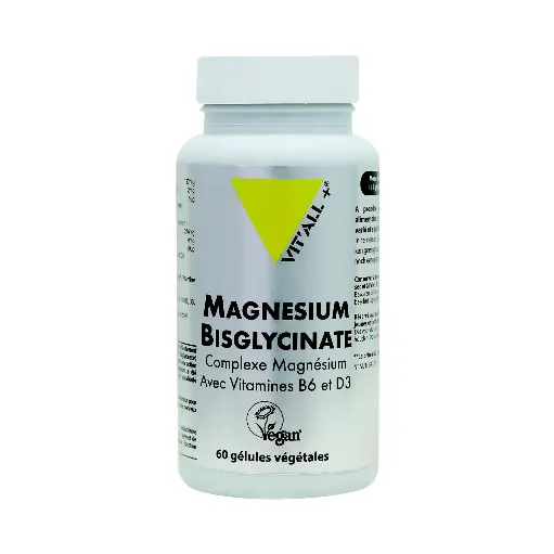 MAGNESIUM BISGLYCINATE COMPLEXE MAGNESIUM - 60 GELULES - VIT ALL +