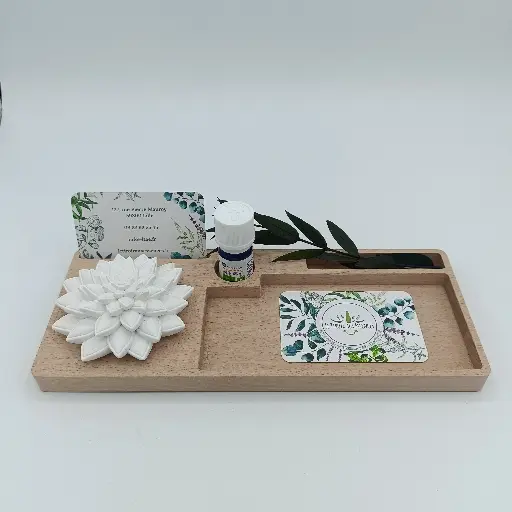 ORGALIA - ORGANISATEUR DE BUREAU ET SA FLEUR AROMATIQUE -