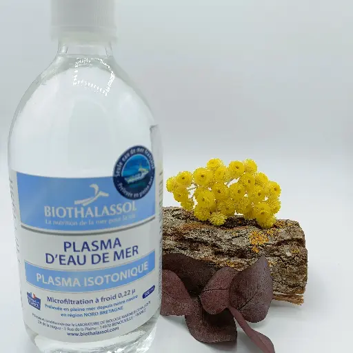 PLASMA D EAU DE MER - ISOTONIQUE - 500ML - VERRE - BIOTHALASSOL