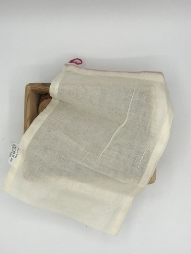 SACS COTON BIO REUTILISABLES S (20X28CM) - LOT DE 5