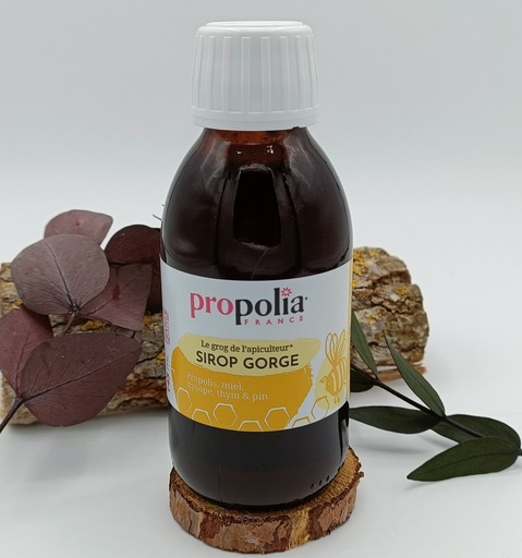SIROP GORGE - PROPOLIS, MIEL & 9 EXTRAITS DE PLANTES - 145ML - PROPOLIA