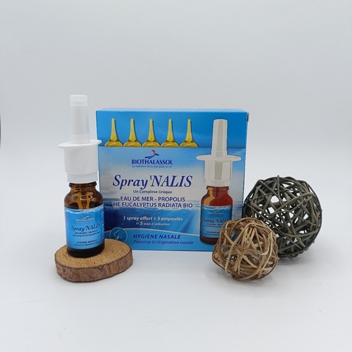 SPRAY'NALIS - 50ML - 1 SPRAY + 5 AMPOULES - BIOTHALASSOL