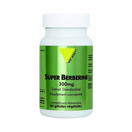 SUPER BERBERINE 300MG EXTRAIT STANDARDISÉ - 60 GELULES - VIT ALL +