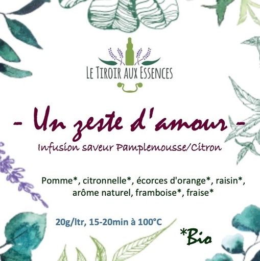 UN ZESTE DAMOUR ! - SAVEUR PAMPLEMOUSSE - CITRON
