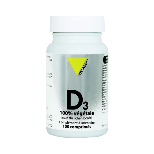 VITAMINE D3 800UI VEGETALE - 100 COMPRIMES - VIT ALL +